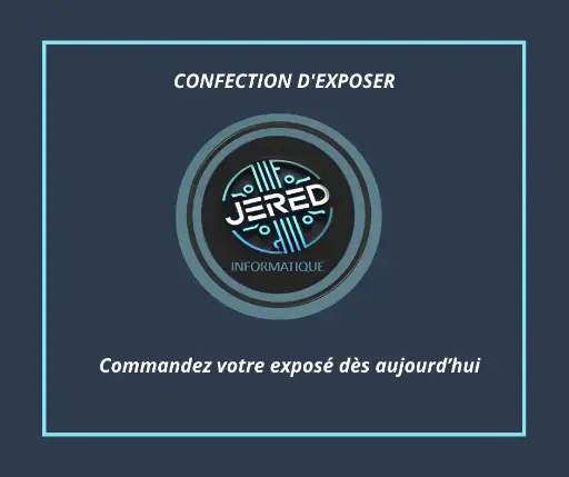 CREATION D'EXPOSER